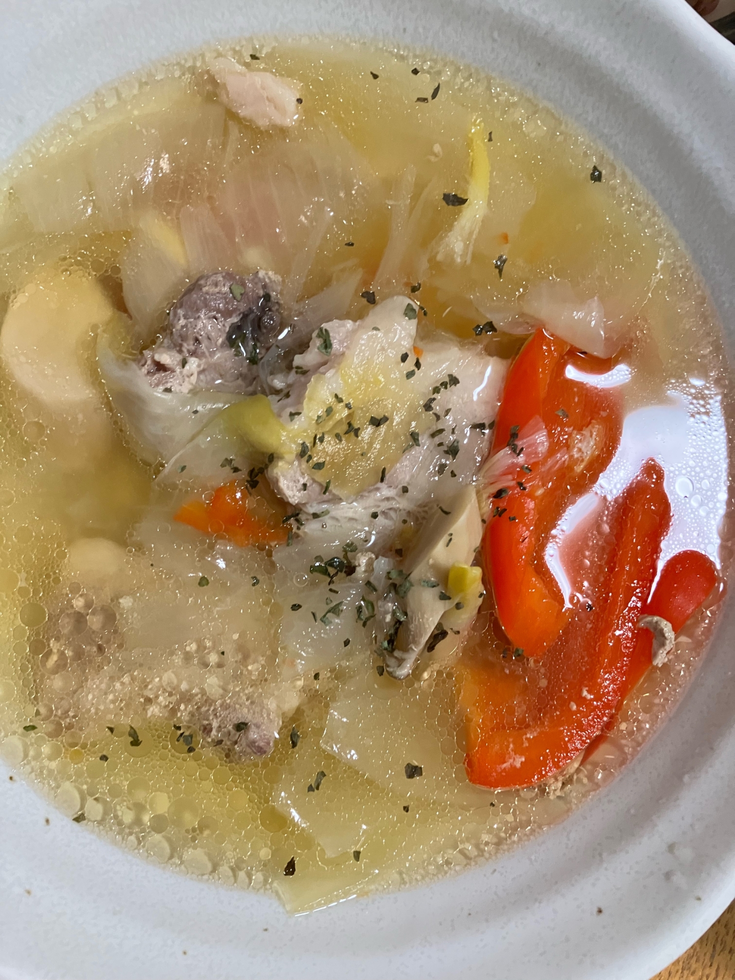 圧力鍋で作るスペアリブのスープ