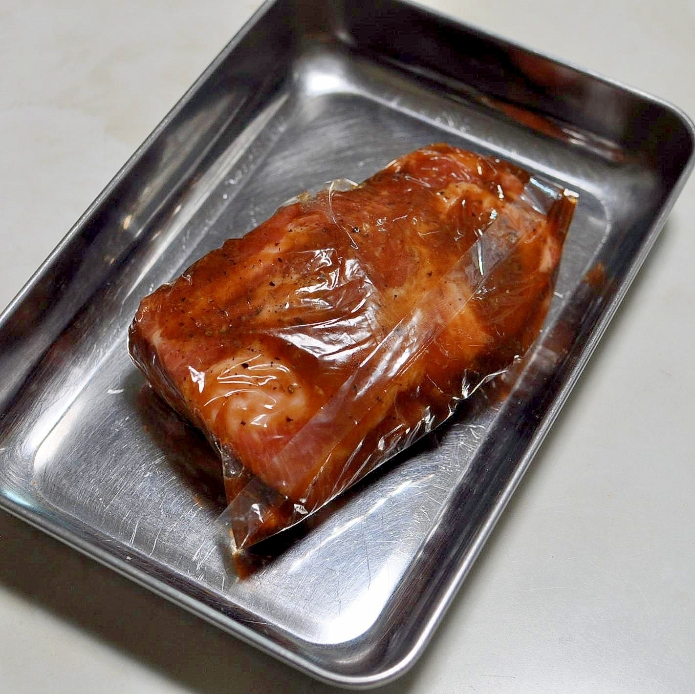 下味冷凍◇豚ロースブロック肉のBBQソース