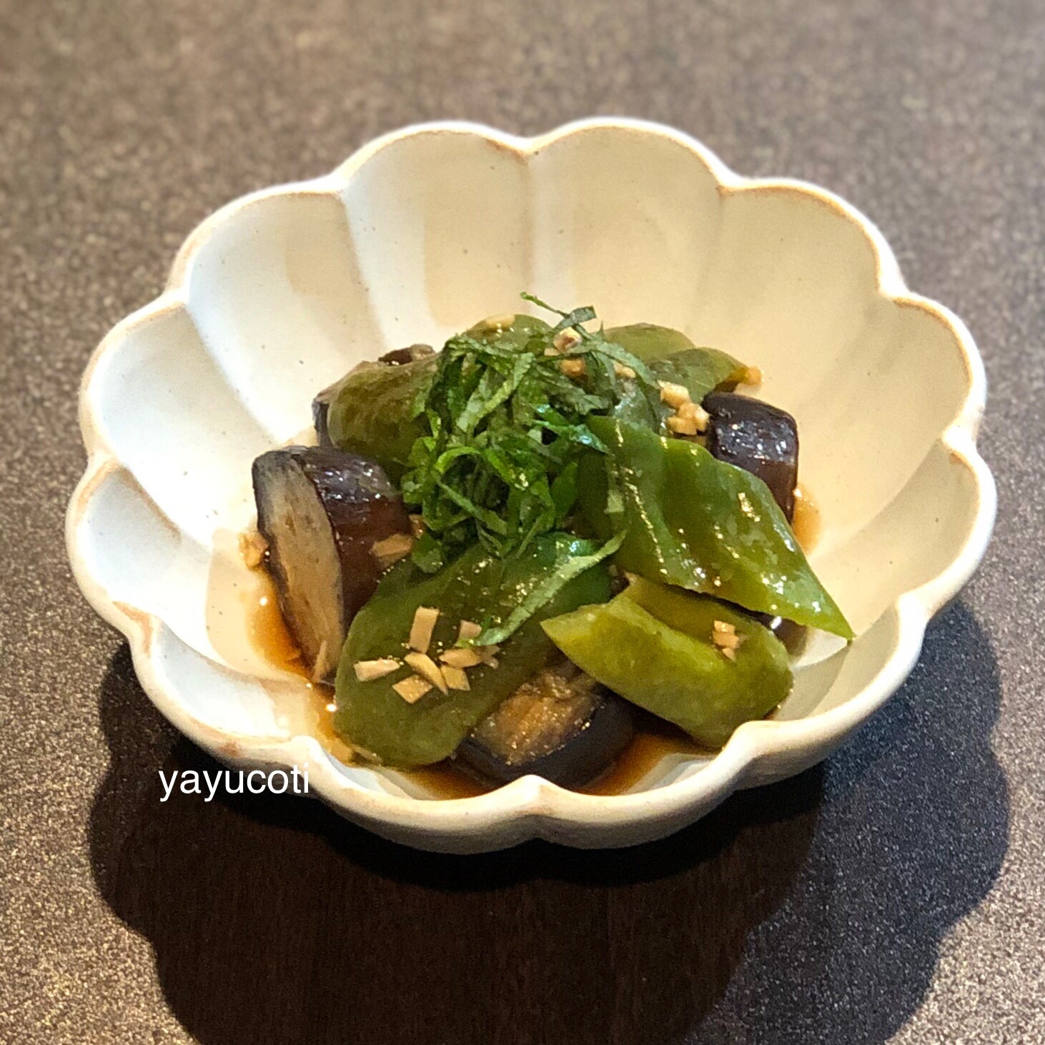 ナスとピーマンの揚げ浸し