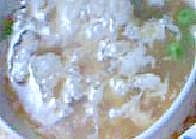 卵白とグリーンピースの中華スープ