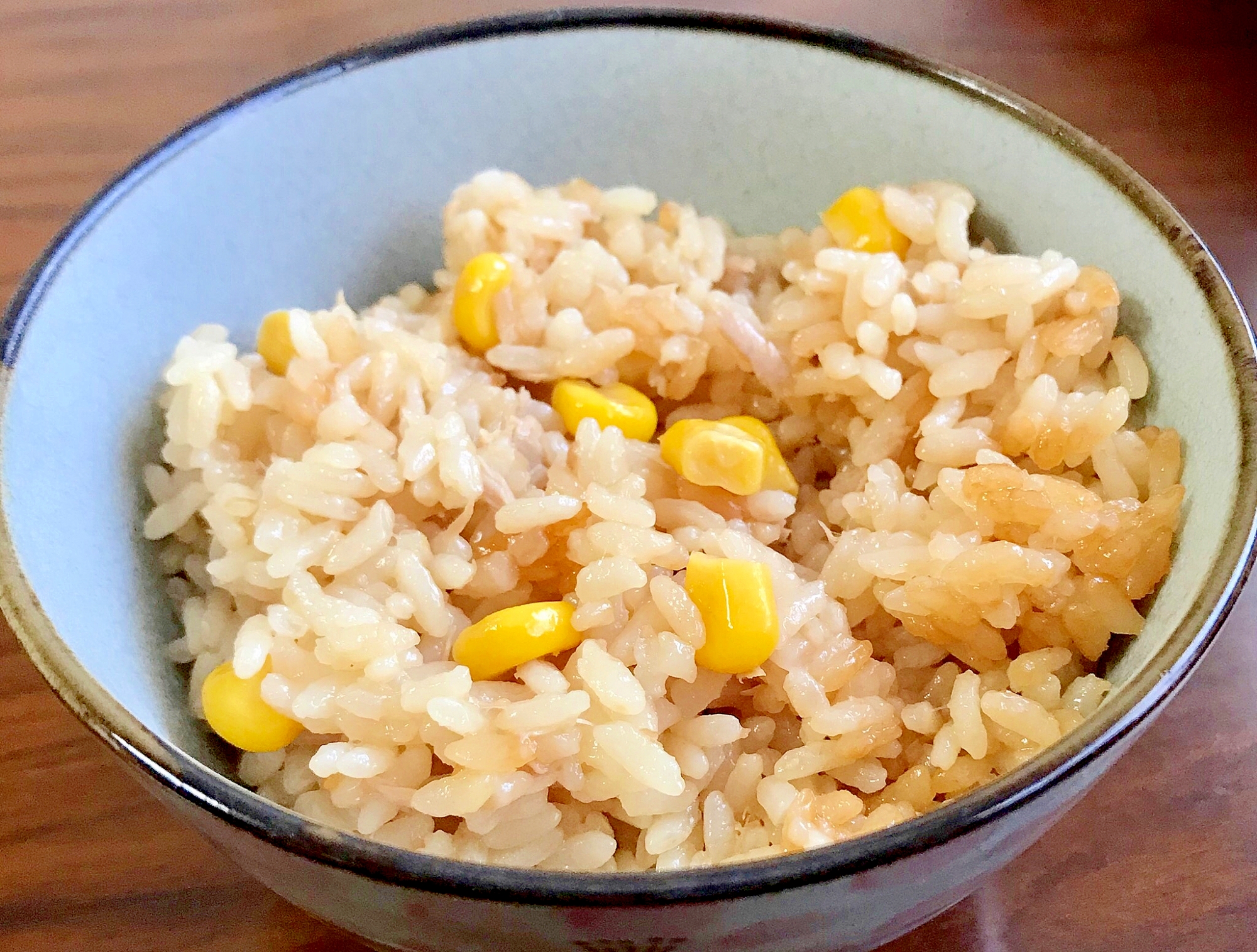 めんつゆで作る☆コーンとツナの炊き込みご飯