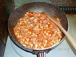 豚こまと大豆のトマト煮