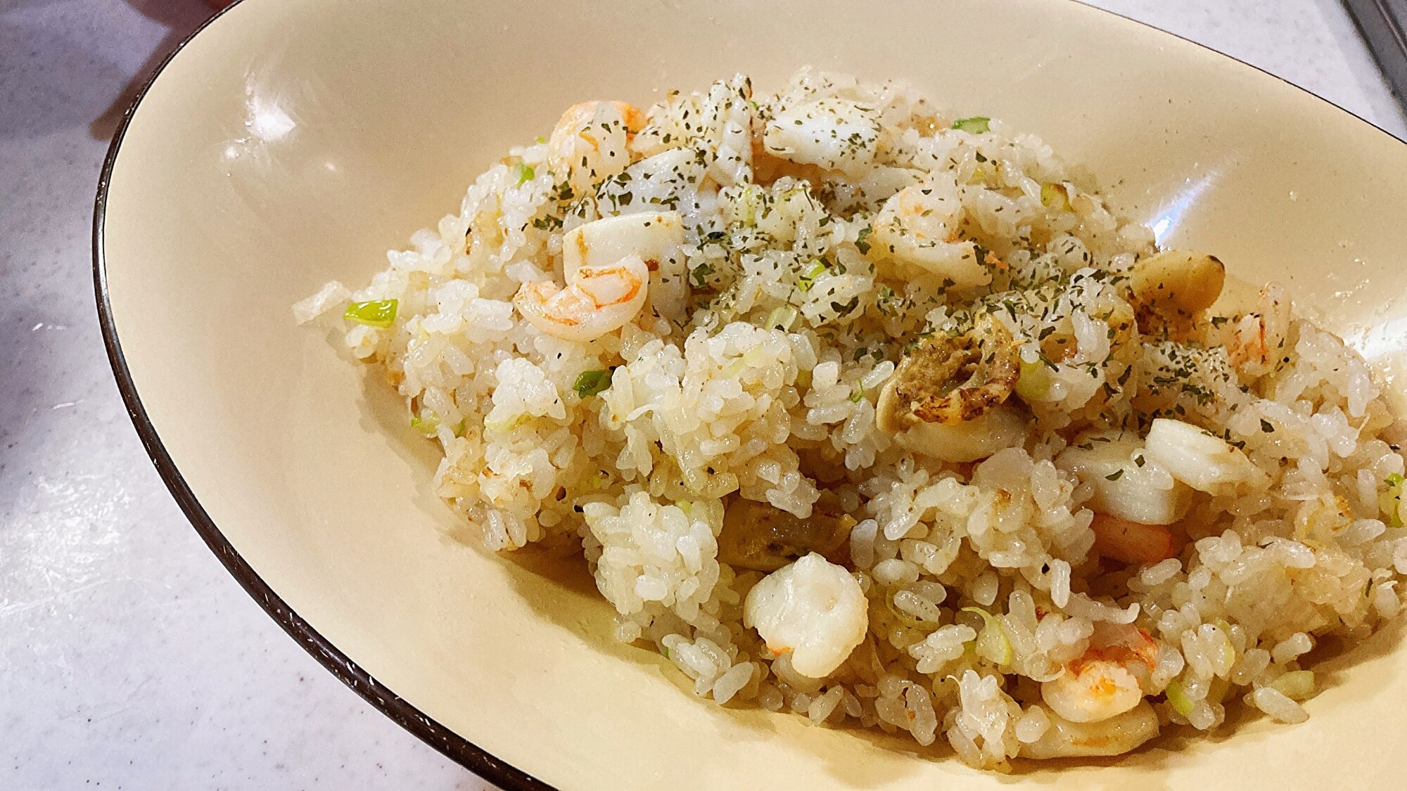 アニメ飯再現！サ○ジのシーフードピラフ レシピ・作り方 by 松茸ご飯