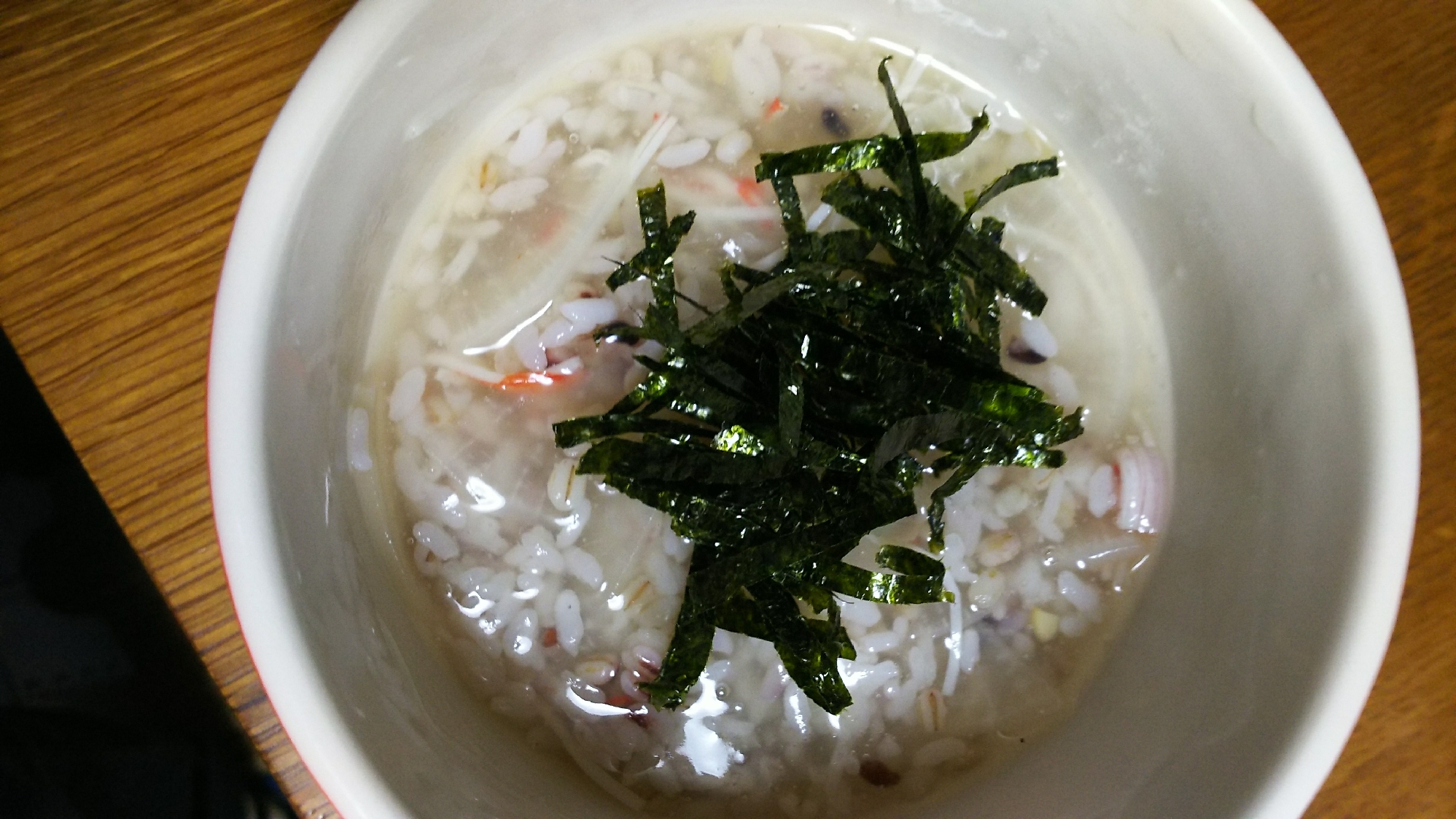 カニカマと大根の雑炊