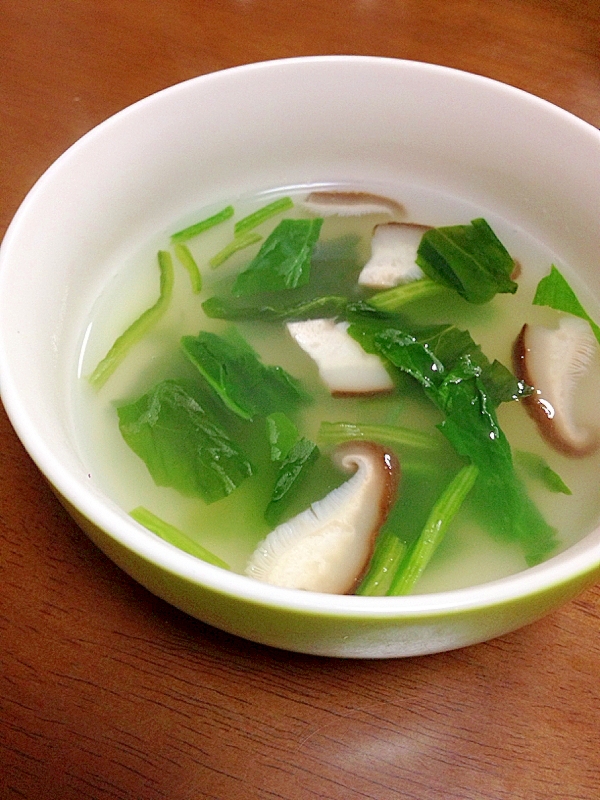 しいたけとほうれん草の中華スープ レシピ 作り方 By Tukuyo93 楽天レシピ