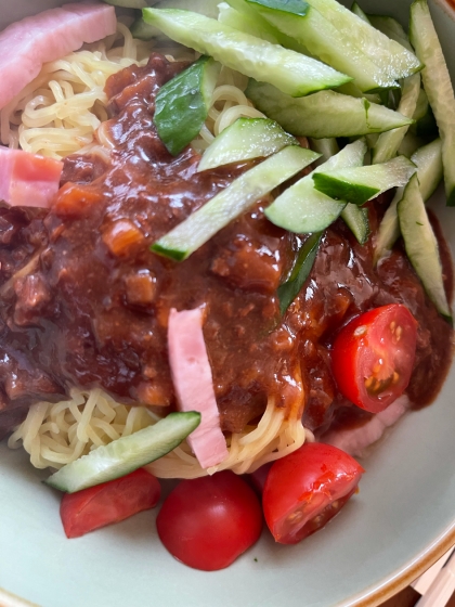 野菜と挽肉たっぷりジャージャー麺