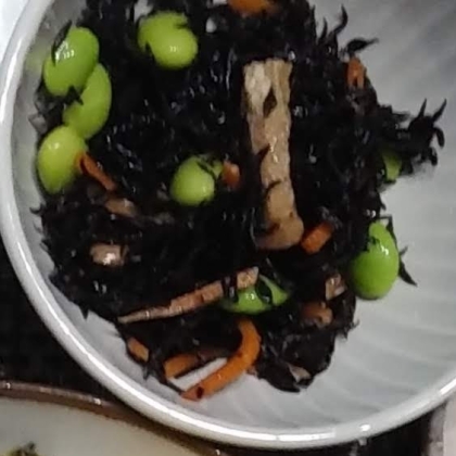 釜上げひじきで作る＊ひじき炒め