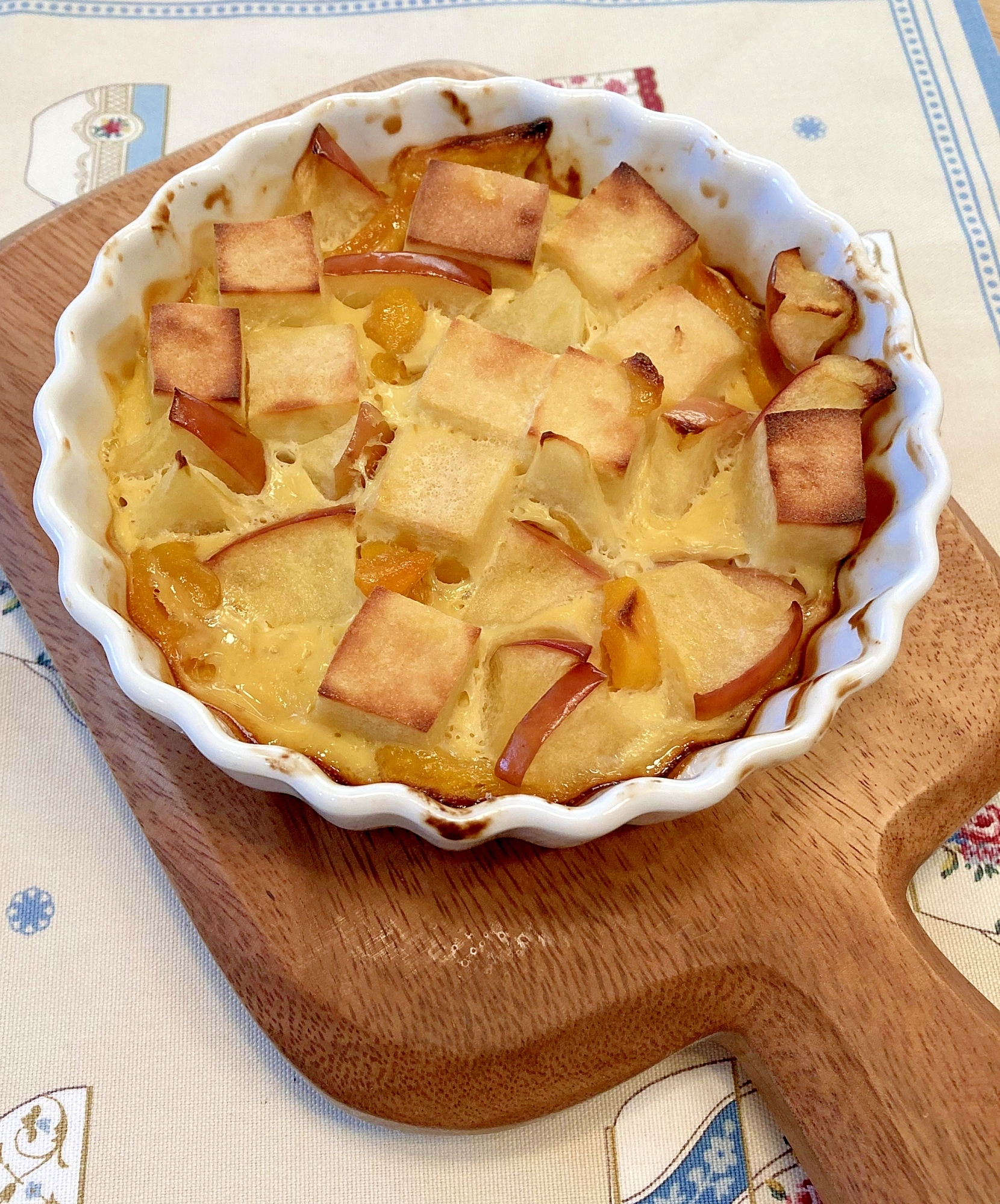 簡単♪こうや豆腐とりんごのプディング