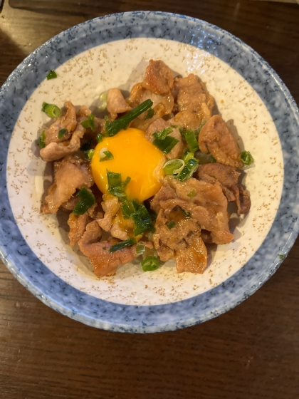 10分で夕飯完成☆月見豚丼☆