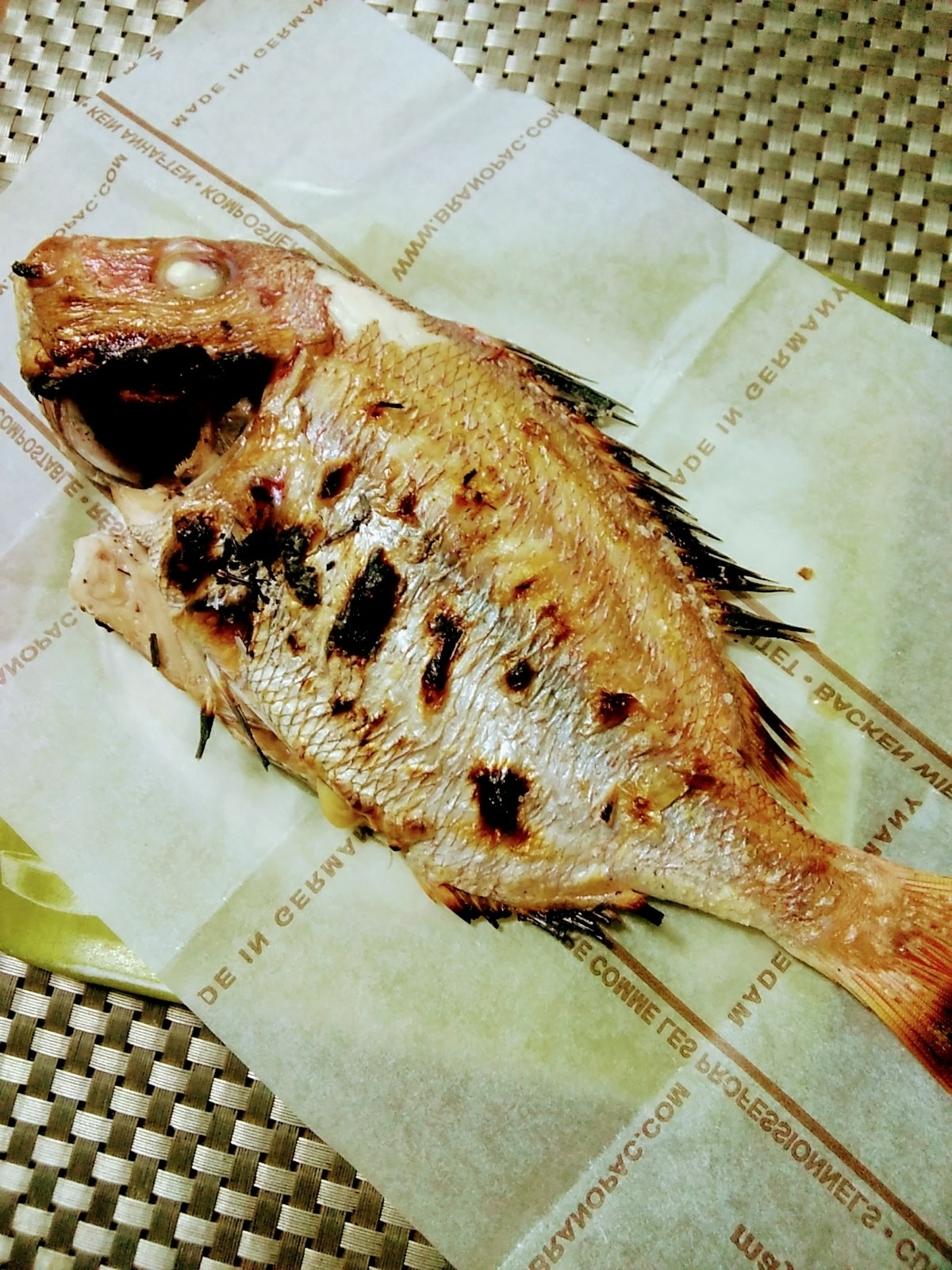 鯛のグリル焼き 両面焼きグリルで レシピ 作り方 By ここなっつん 楽天レシピ