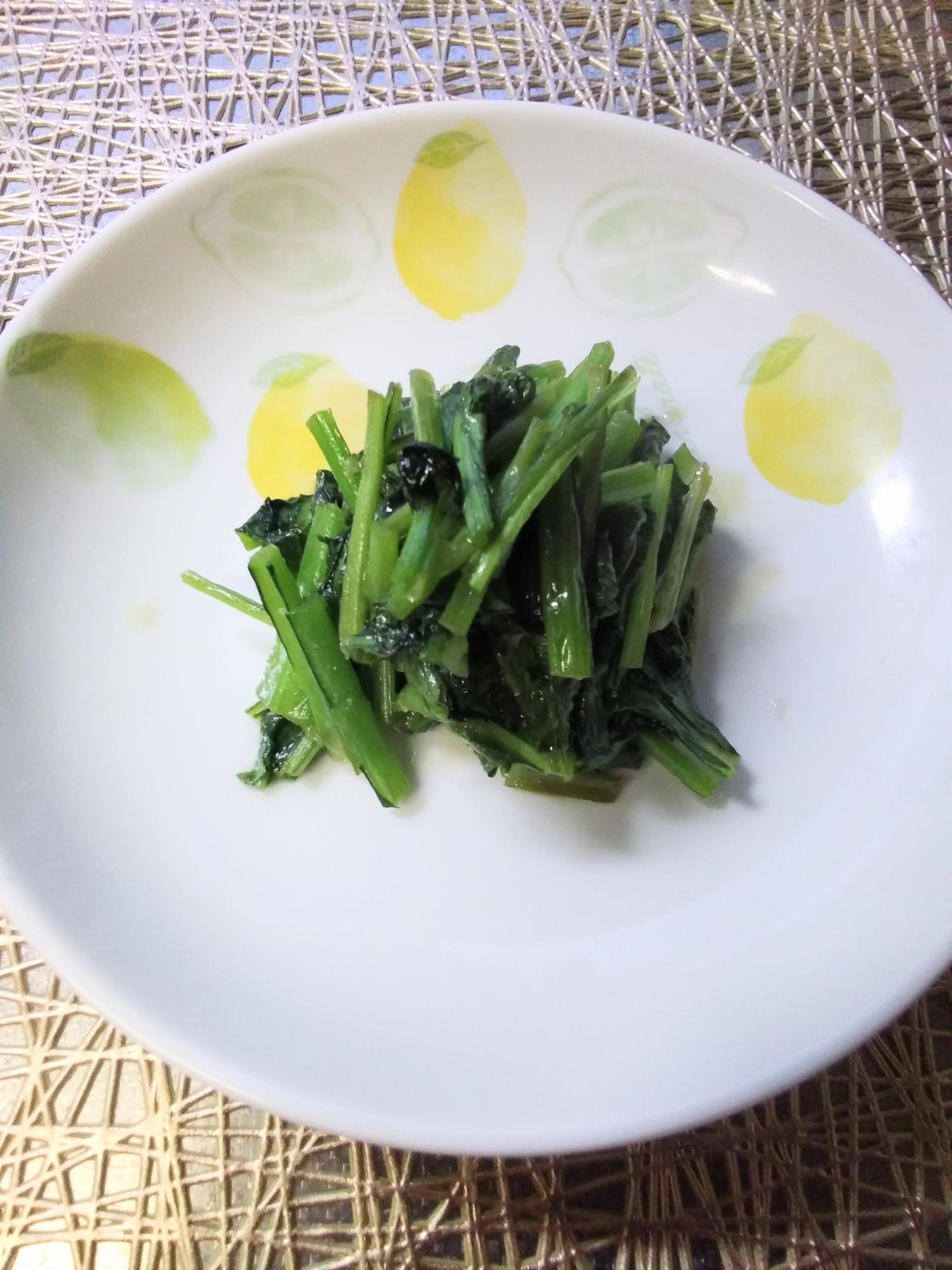 小松菜の味噌炒め