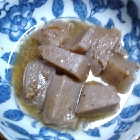 こんにゃくとミンチの煮物