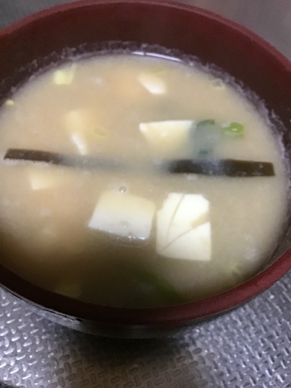 ねぎ豆腐味噌汁