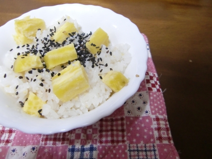 １合でも美味しく炊ける　土鍋でさつまいもご飯。