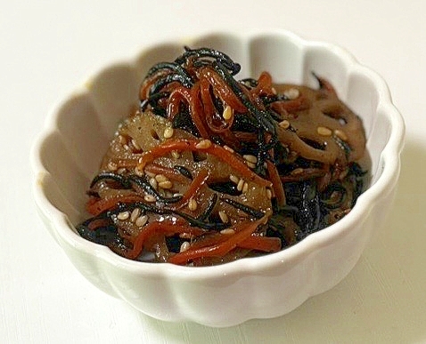 【副菜】れんこんとひじきの炒め煮(お弁当可)