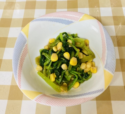◆超簡単 ほうれん草とコーンのおひたし
