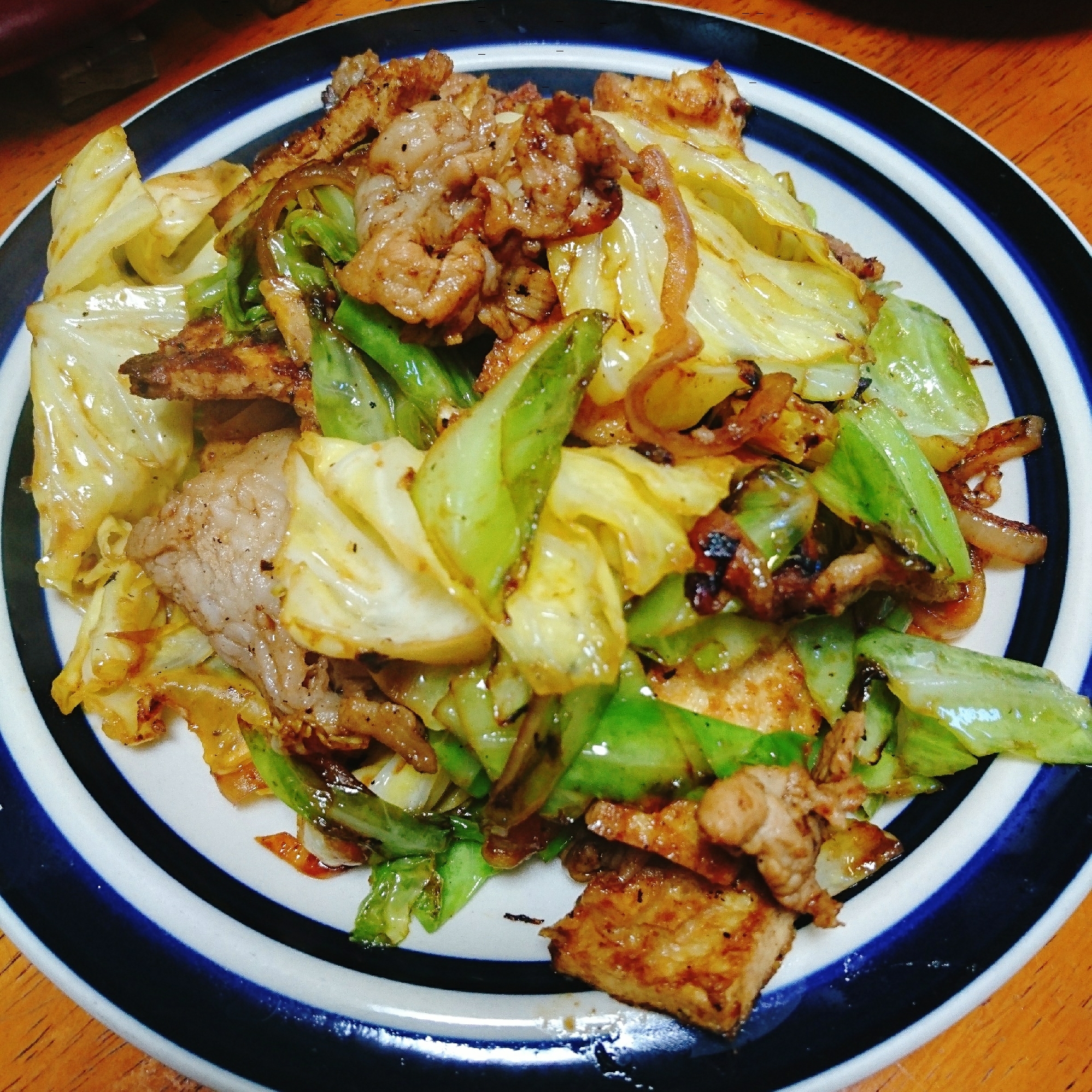 豚肉とキャベツの焼き肉たれ炒め