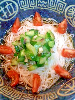 みょうが きゅうり トマトのさっぱりそうめん レシピ 作り方 By ジョンとポーク 楽天レシピ みょうが きゅうり トマトのさっぱりそうめん レシピ 作り方 By ジョンとポーク 楽天レシピ