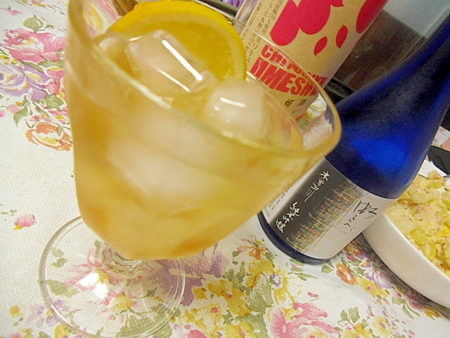 梅酒×日本酒のレモン風味カクテル