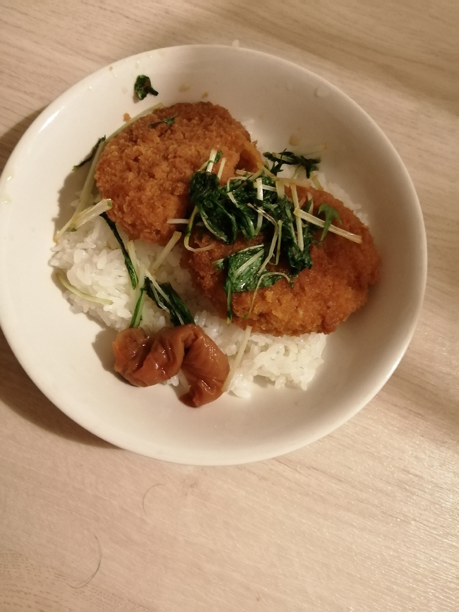 コロッケ煮丼