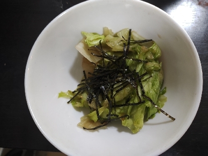 大人味♡包丁不要♡簡単♡レタスのわさび風味サラダ