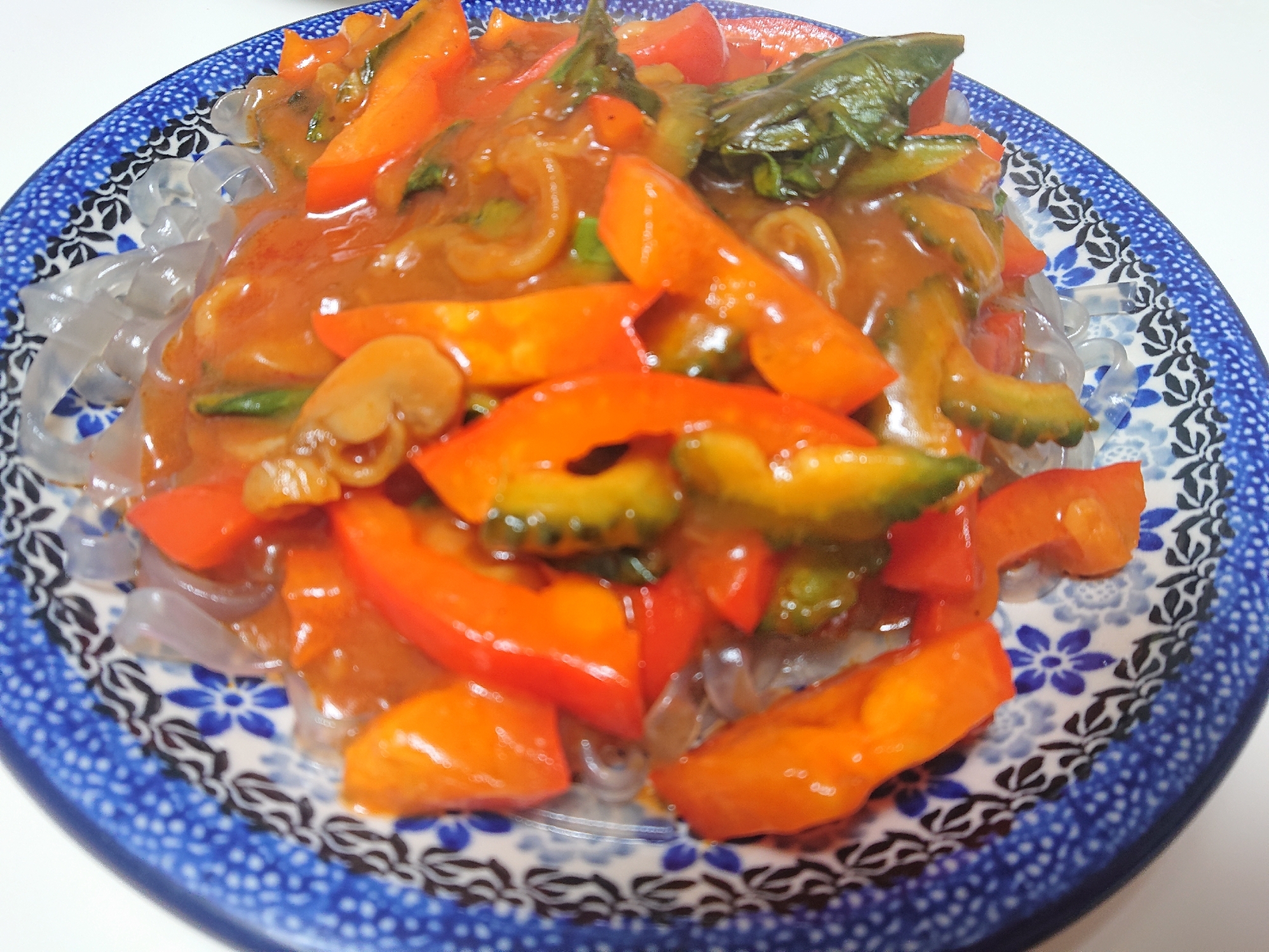 春雨の野菜とイタリアンあんかけ風