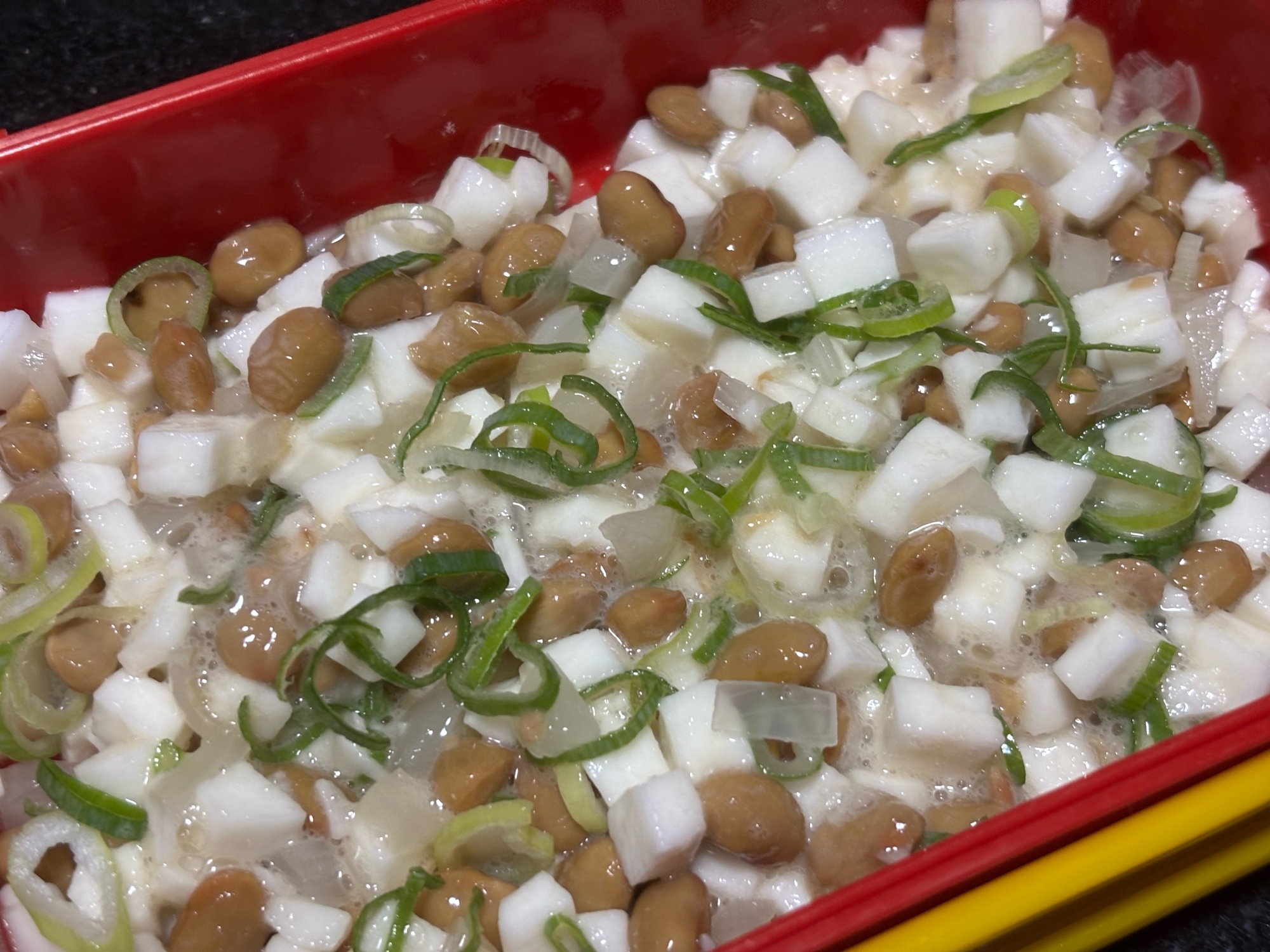 切って混ぜるだけ！長芋、納豆、らっきょう