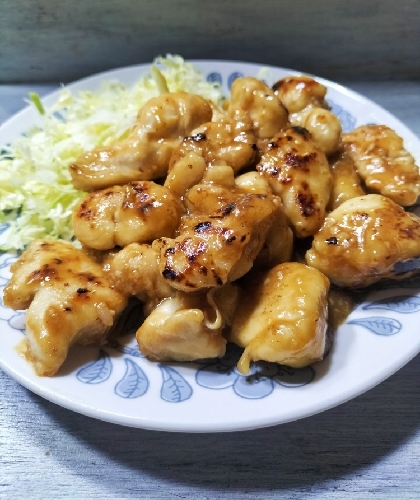 W麹効果でめっちゃ柔らか♡鶏むね肉の塩麹味噌焼き