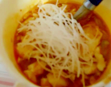 レンジで調理　さっぱり麻婆豆腐