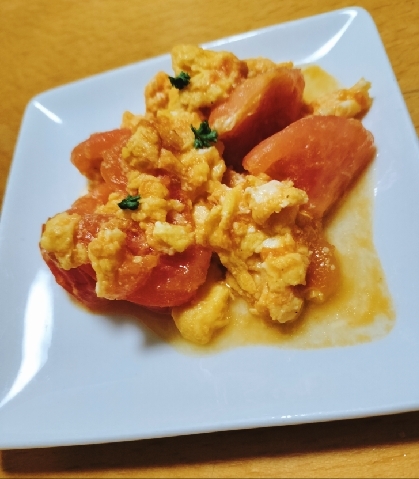 レンジでかんたん♪【トマトたまごサラダ】