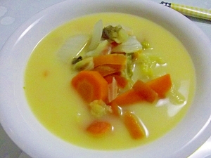 カレー風味☆白菜のミルクスープ