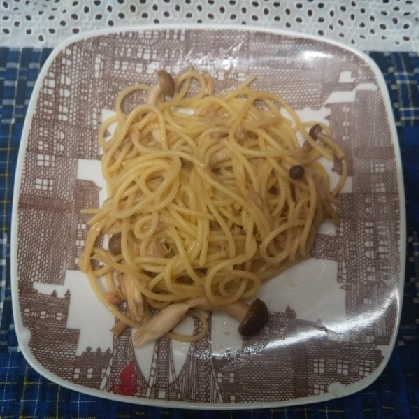 ツナとWきのこの和風パスタ