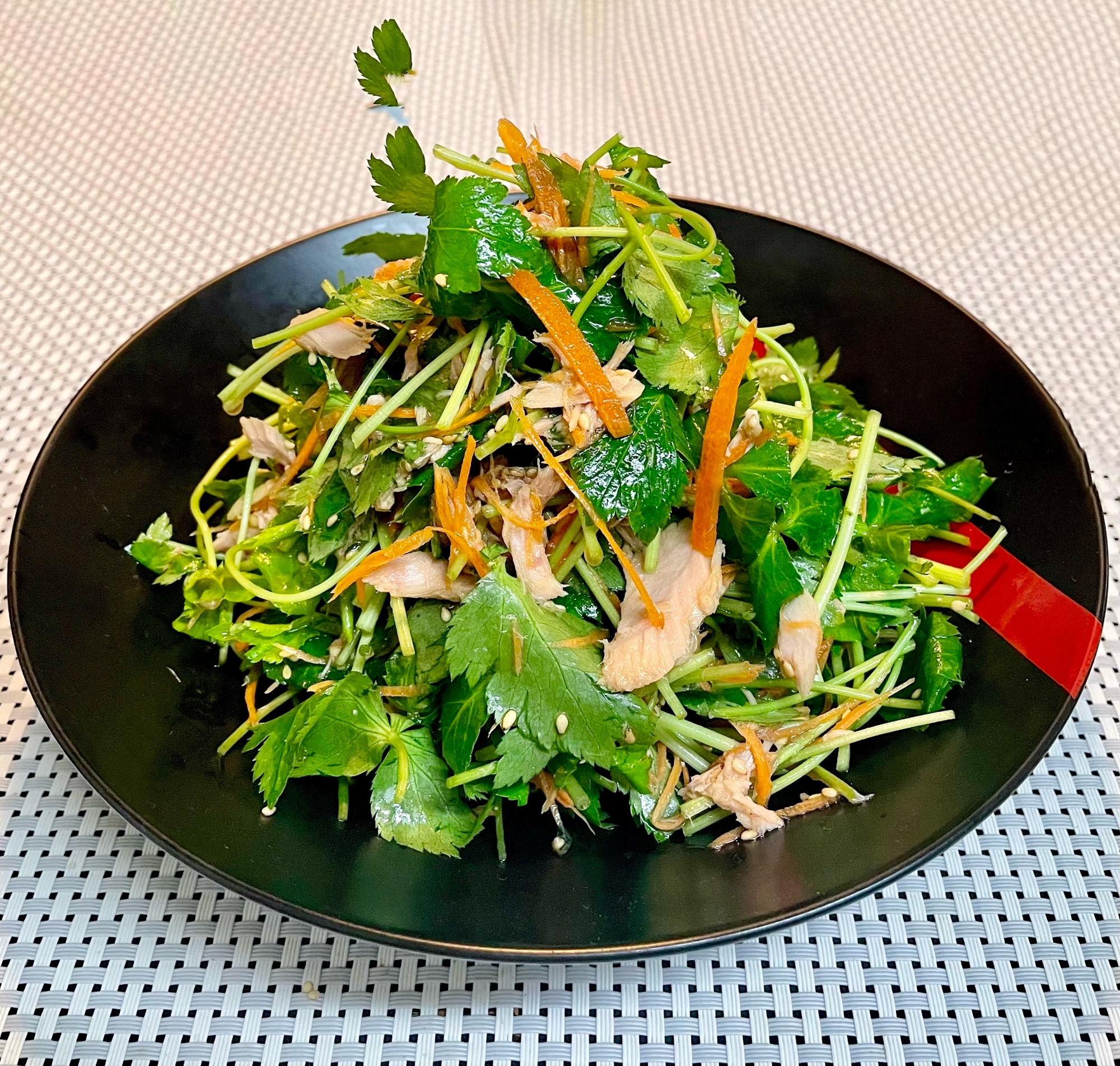 三つ葉の大量消費に 三つ葉とツナ缶の和風サラダ レシピ 作り方 By もふ 楽天レシピ 三つ葉の大量消費に 三つ葉とツナ缶の和風サラダ レシピ 作り方 By もふ 楽天レシピ