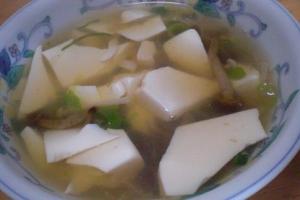 鍋材料のリメイク 「つぶれ豆腐汁」 ♪♪