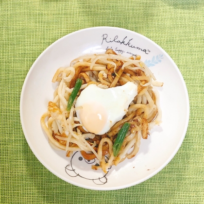 カニカマ焼きうどん