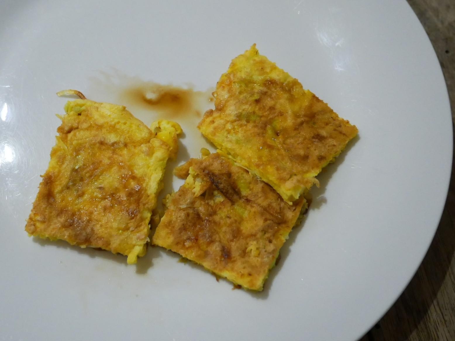 長ねぎと国産チーズのチヂミ風