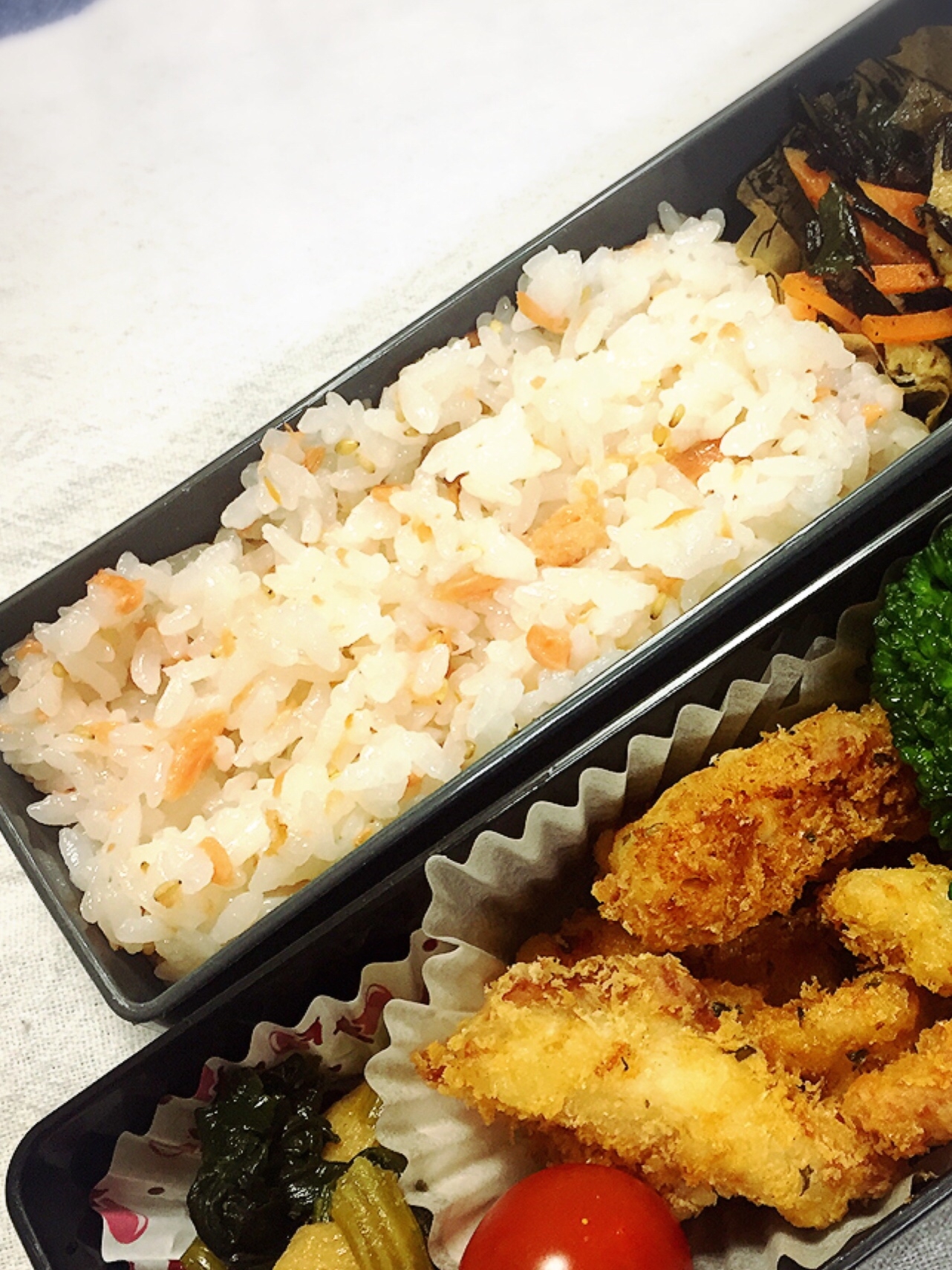 お弁当にぴったり‼簡単美味しい鮭の酢飯☆