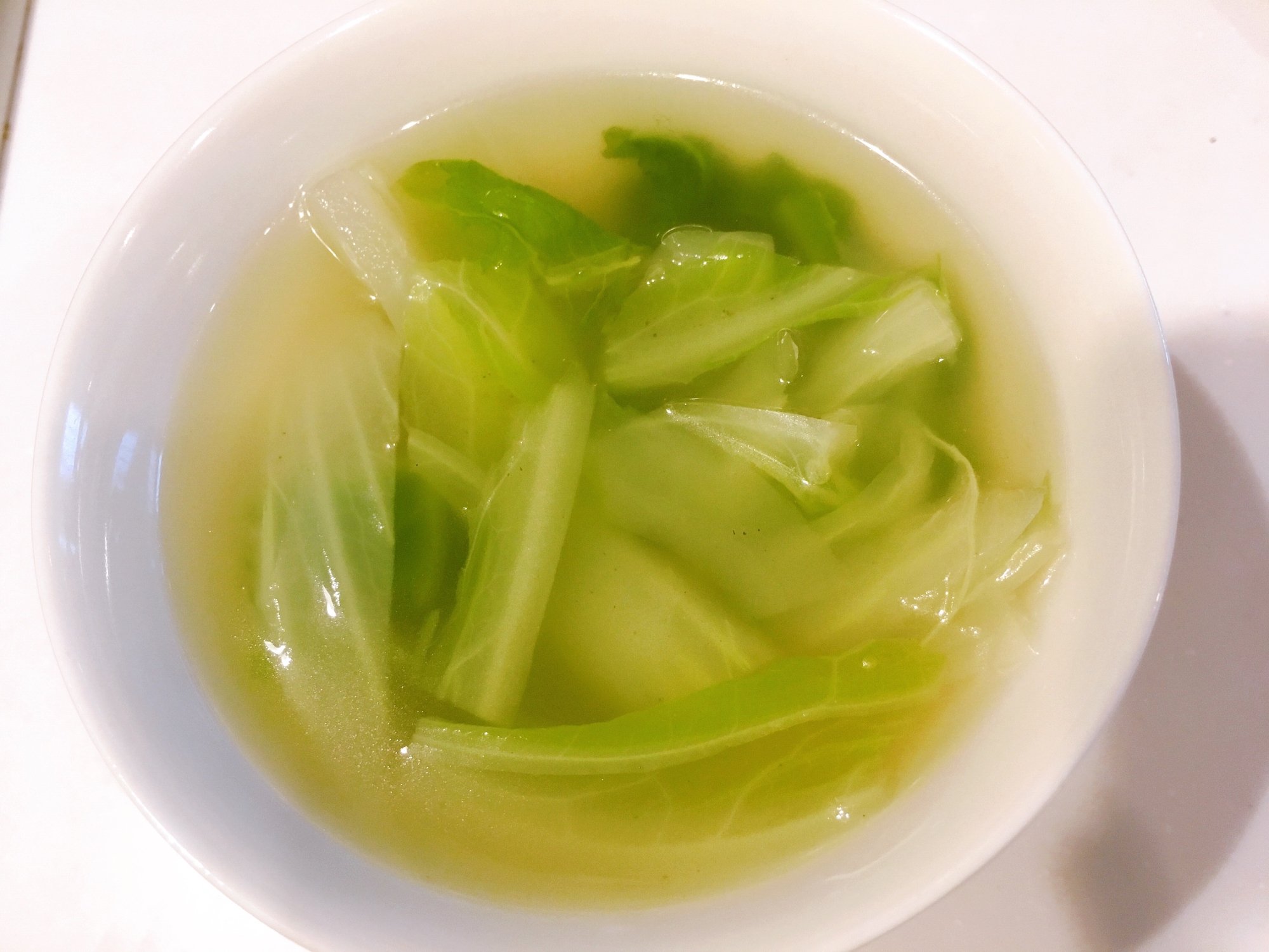 白菜のトロトロコンソメスープ