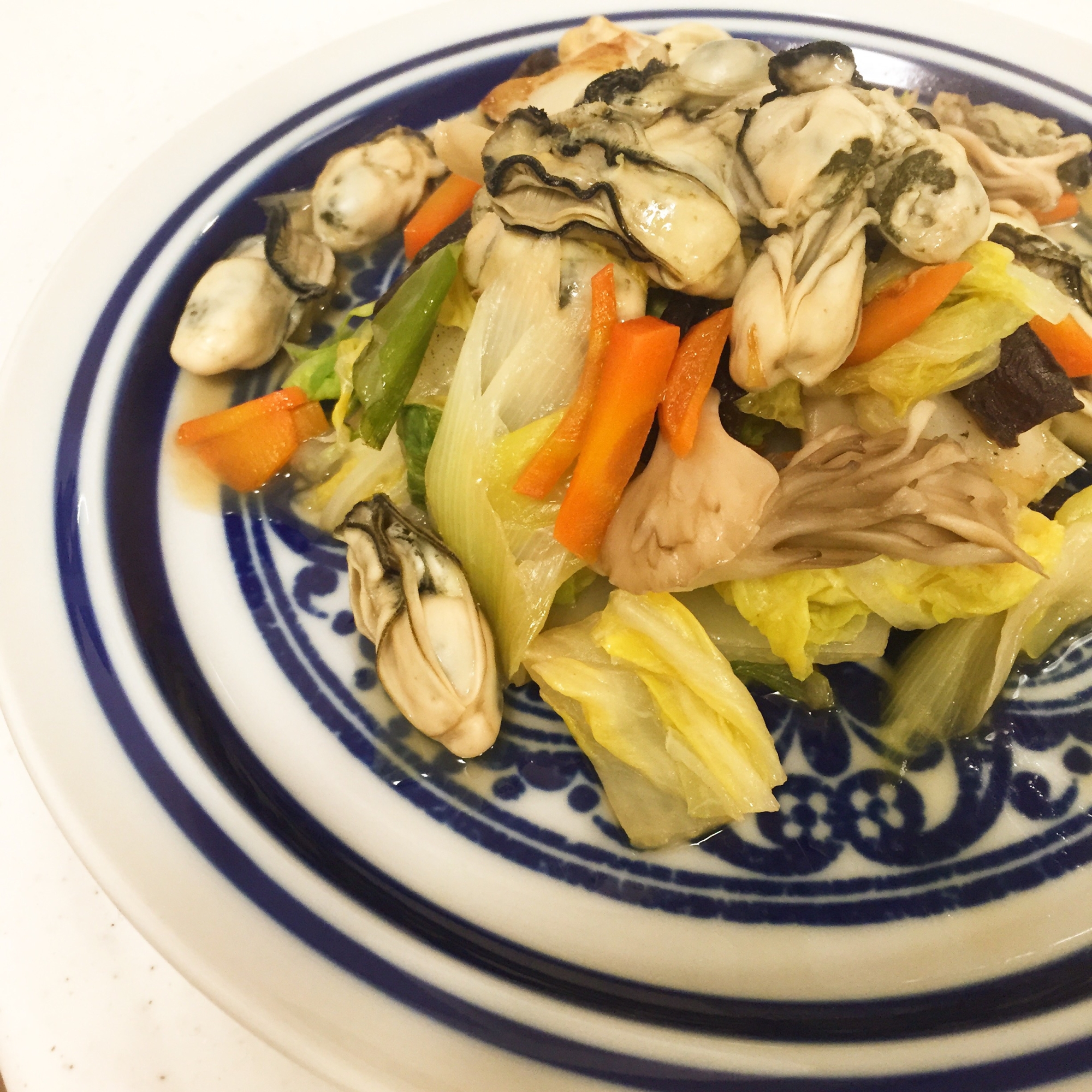 野菜たっぷり＊牡蠣とたっぷり野菜の中華風炒め