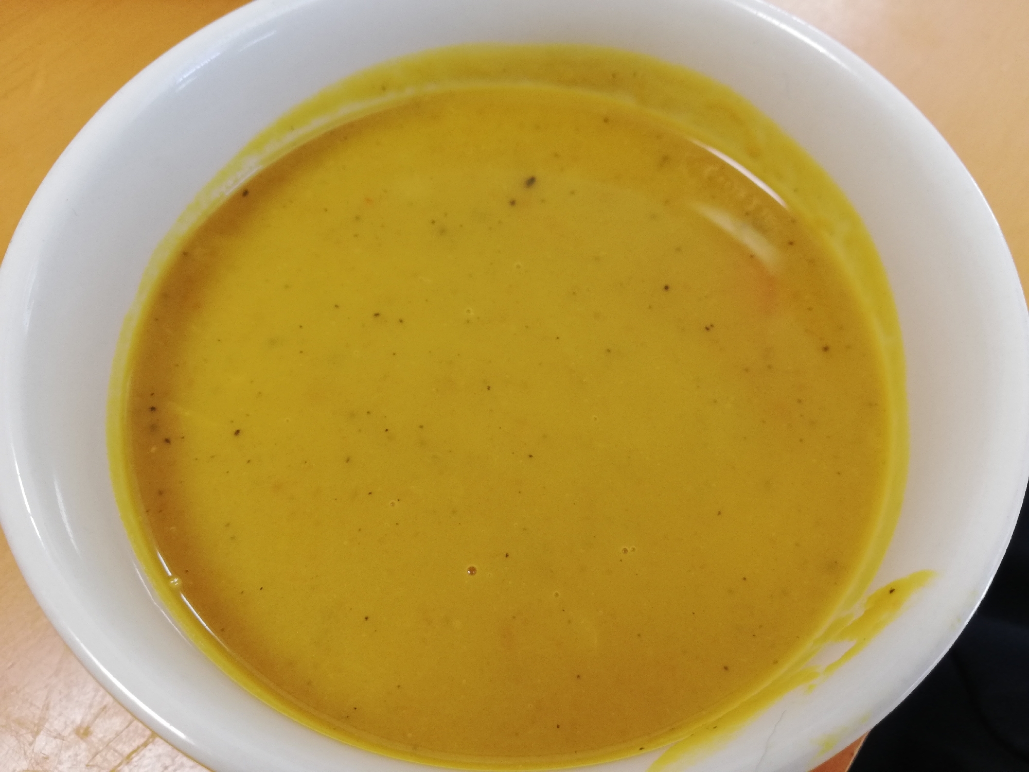 カボチャとニンジンのスープ
