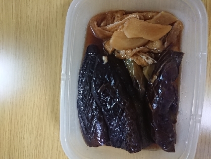 家族に絶賛されたなすと油揚げの炒め煮