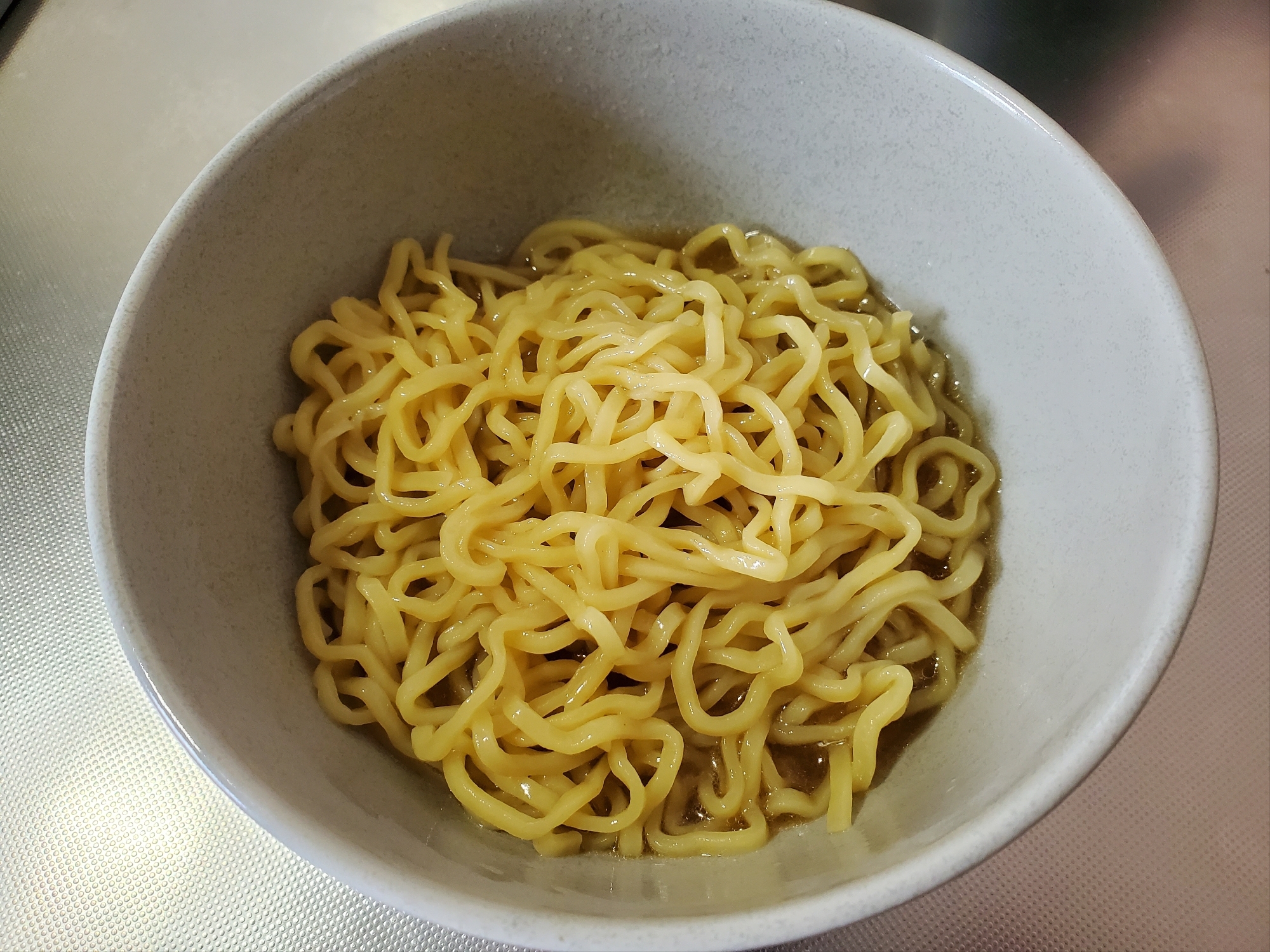 ちゃちゃっと具なし汁少なめラーメン