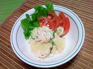 ズッキーニを入れたタラモサラダ