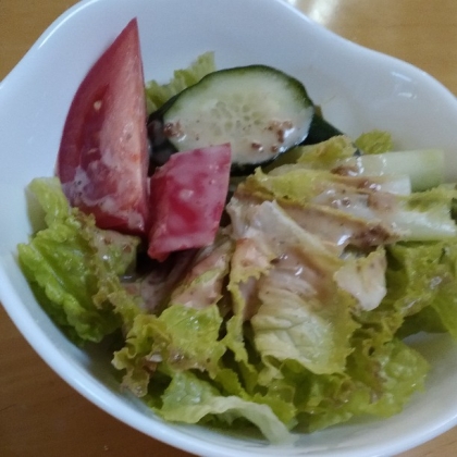 生野菜のサラダにドレッシングとして使いました
美味しかったです
ご馳走様でした
