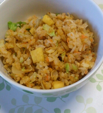 幼児食 野菜たっぷり秋チャーハン レシピ 作り方 By はな94 楽天レシピ