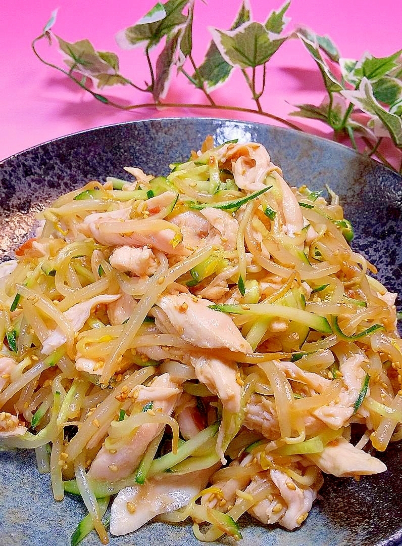 高タンパクで低カロリー 最強のささみともやし和え物