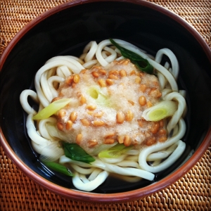 ＊納豆おろし温うどん＊