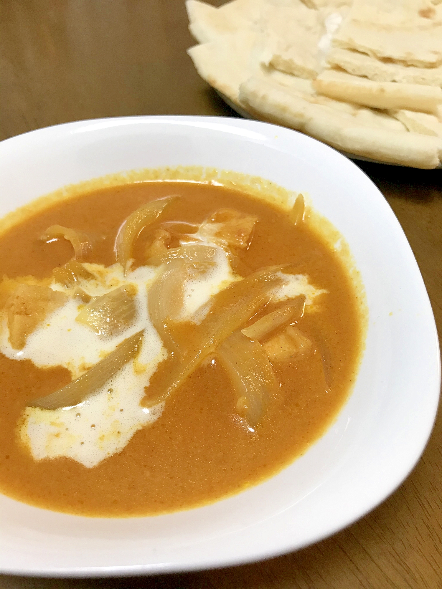 電子レンジでバターチキンカレー