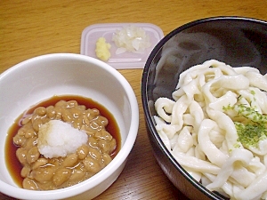 納豆おろしうどん