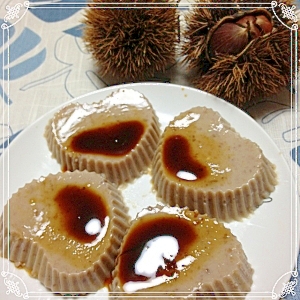 残った栗で栗豆乳プリン 黒蜜かけ レシピ 作り方 By Polaris36 楽天レシピ